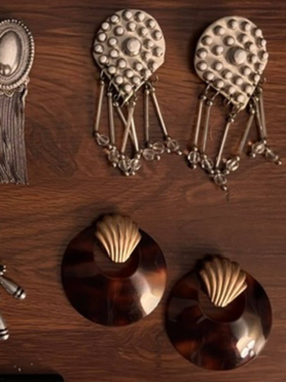VINTAGE Bold & Funky Clip-on Statement Earrings (Mostly 1980s/1990s) - Picture 3 of 5